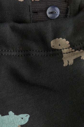 Printed Fleece-Lined Sweatshirt Jogger Pants