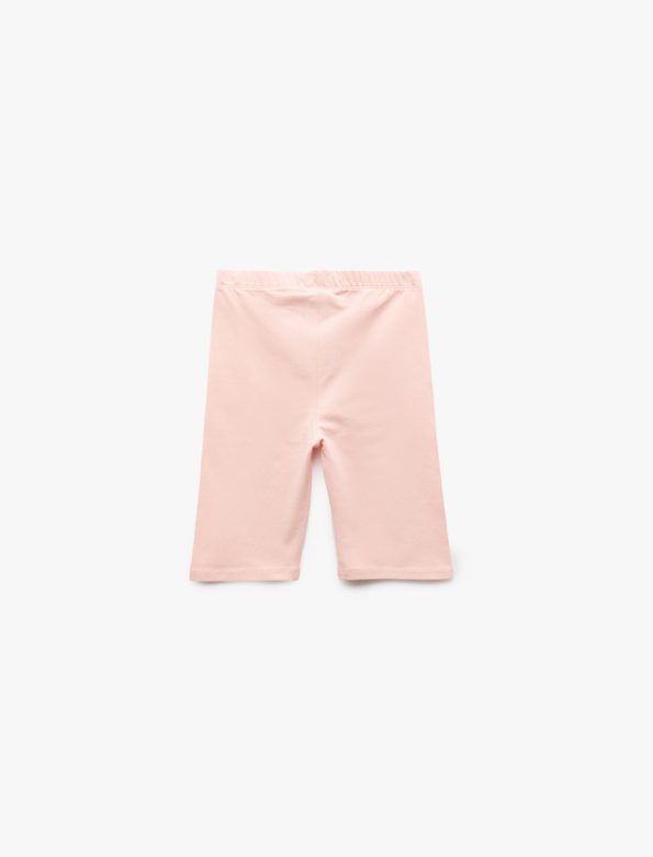 Girls' Cotton Elastic Waist 2-Piece Basic Short Leggings Set