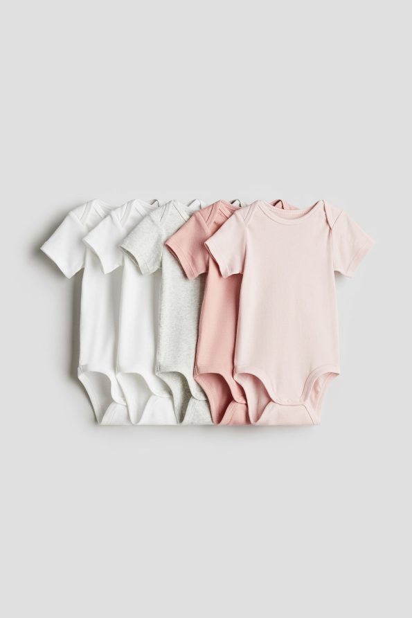 5-Pack Cotton Bodysuits