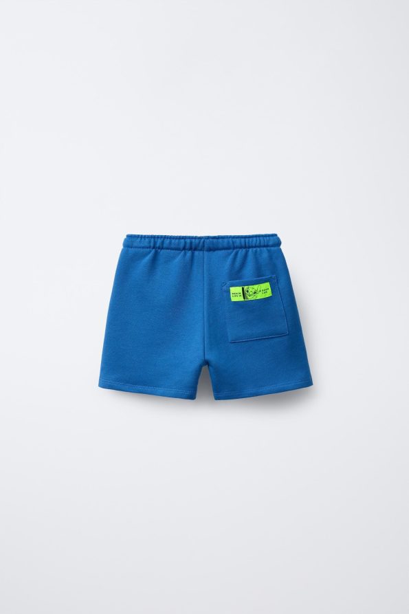 Boys' Cotton White and Blue Stitch Printed T-Shirt and Shorts Set - Fun Summer Outfit