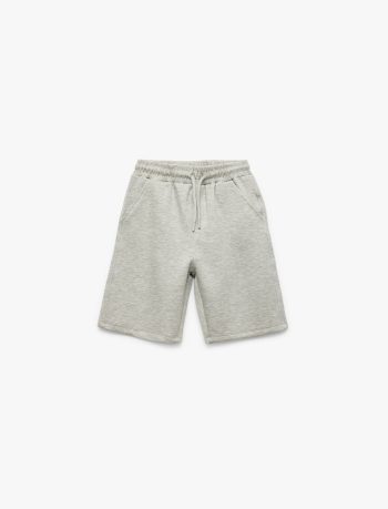 Boys' Cotton Drawstring Basic Shorts with Side Pockets
