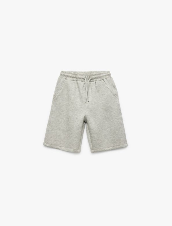 Boys' Cotton Drawstring Basic Shorts with Side Pockets