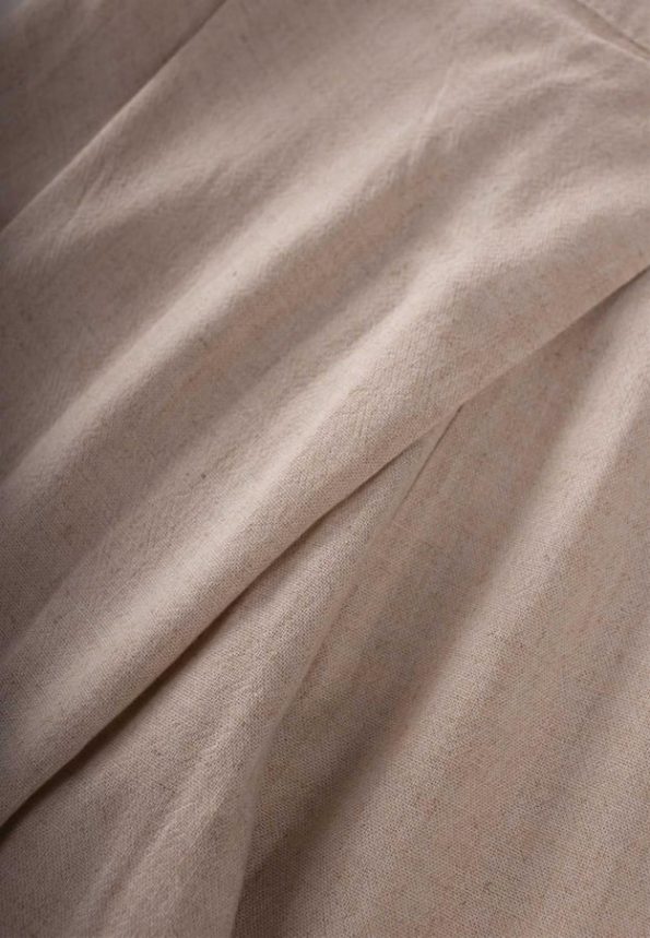 Cross Pleated Linen Pants for Ages 2-7 Natural