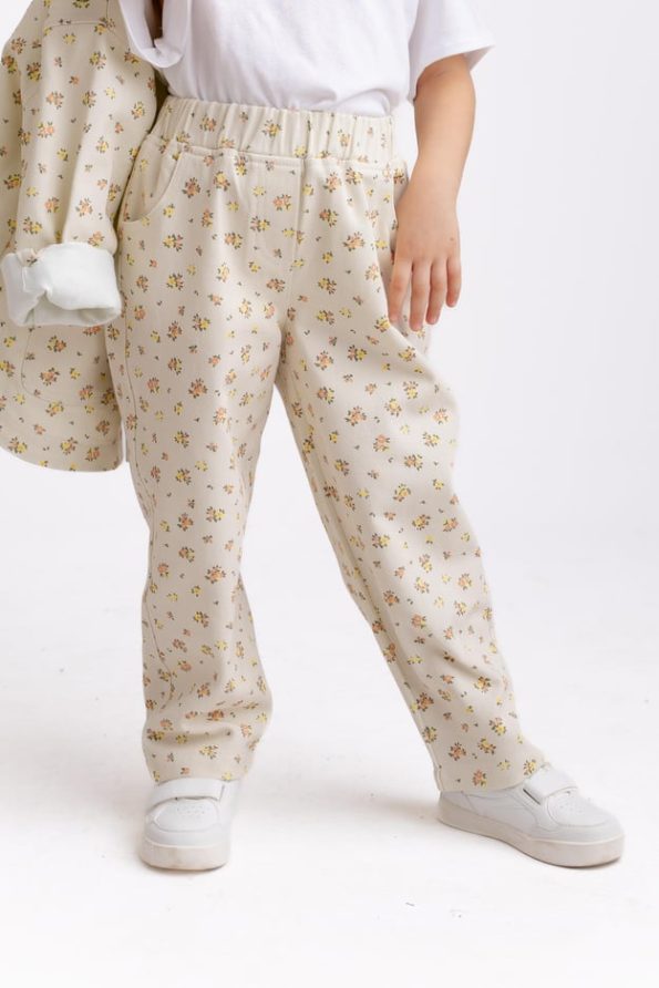 Floral Gabardine Pants for Ages 2-7