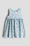 Printed Denim Dress