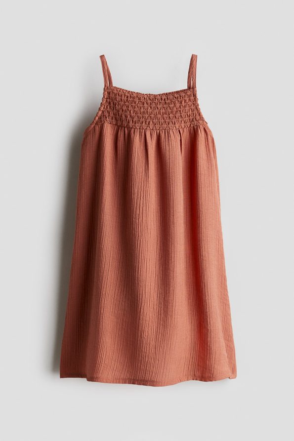 Gathered Strap Dress