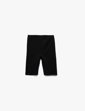 Girls' Cotton Elastic Waist 2-Piece Basic Short Leggings Set