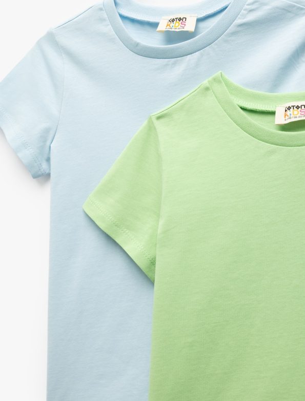 Girls' Short Sleeve Cotton Crew Neck T-Shirt Set