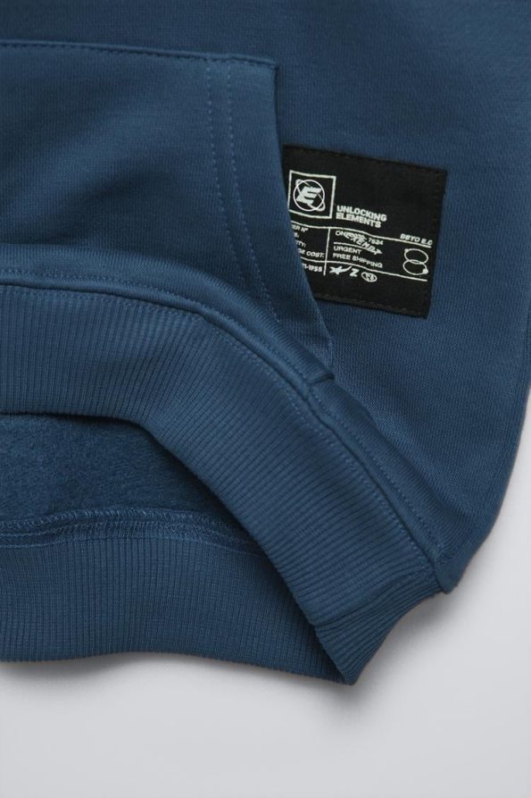Boys' Cotton Navy 'Dare to Explore' Sweatshirt and Jogger Set - Hooded