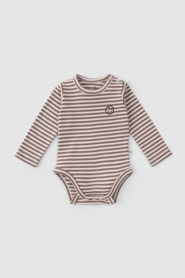 2-Piece Long Sleeve Adjustable Snap Organic Cotton Bodysuit Playtime