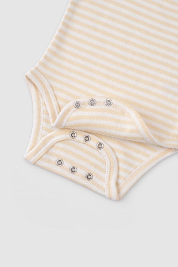 2-Piece Long Sleeve Adjustable Snap Organic Cotton Bodysuit Playtime
