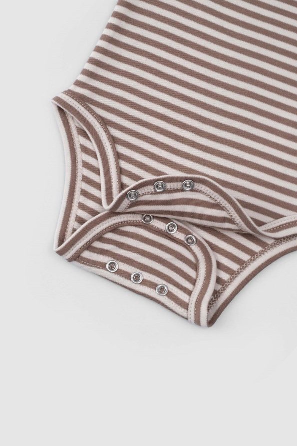 2-Piece Long Sleeve Adjustable Snap Organic Cotton Bodysuit Playtime