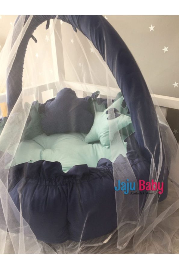 Jaju Baby Nest Navy - Mint Luxury Play Mat