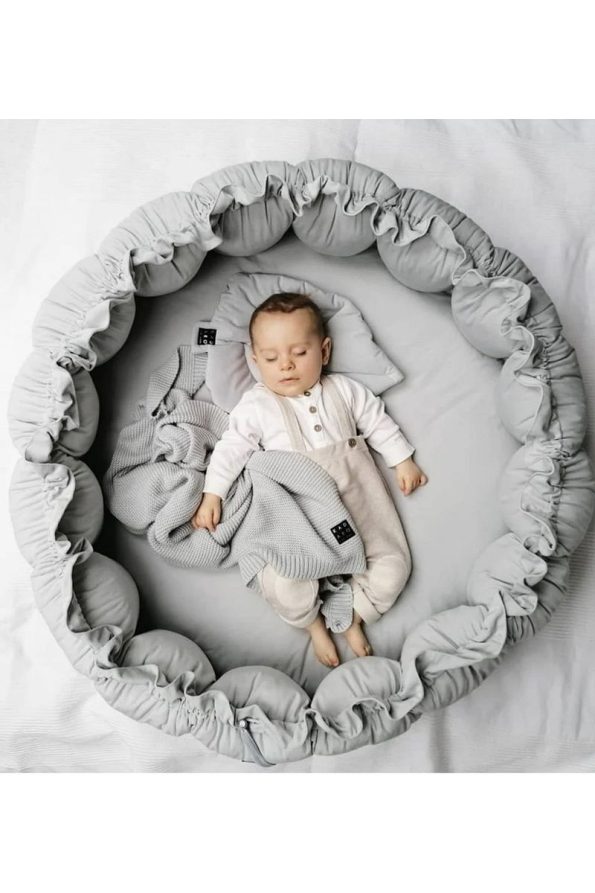 Jaju Baby Organic Fabric Gray Foldable Play Mat