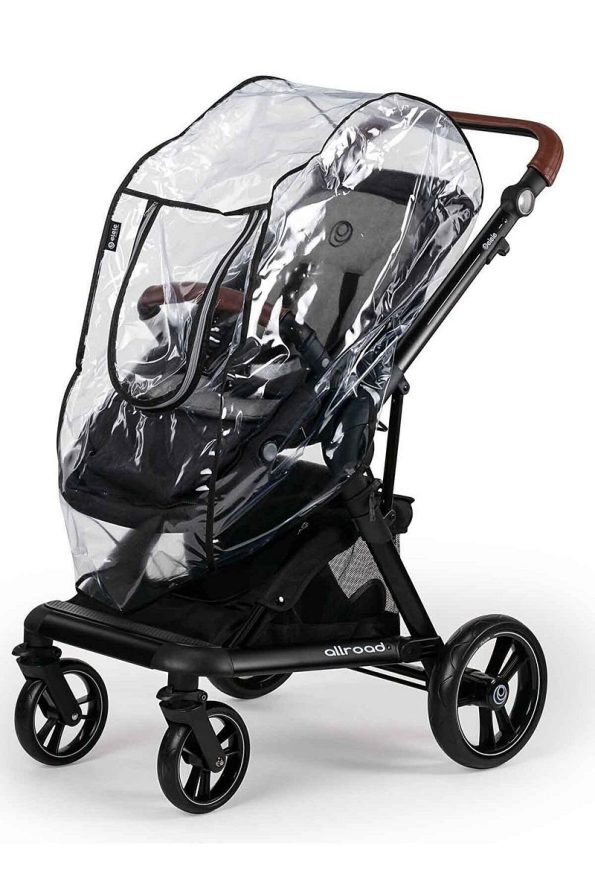 MorBebe Ultra Luxury Zip-Up Baby Stroller Rain Cover - Black