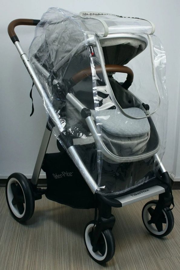 MorBebe Zip-Up Baby Stroller Rain Cover with Fog-Free Window
