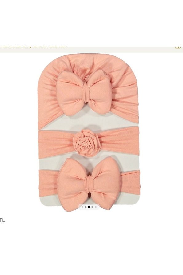 Cherub Baby Girls' Bow Headband Set