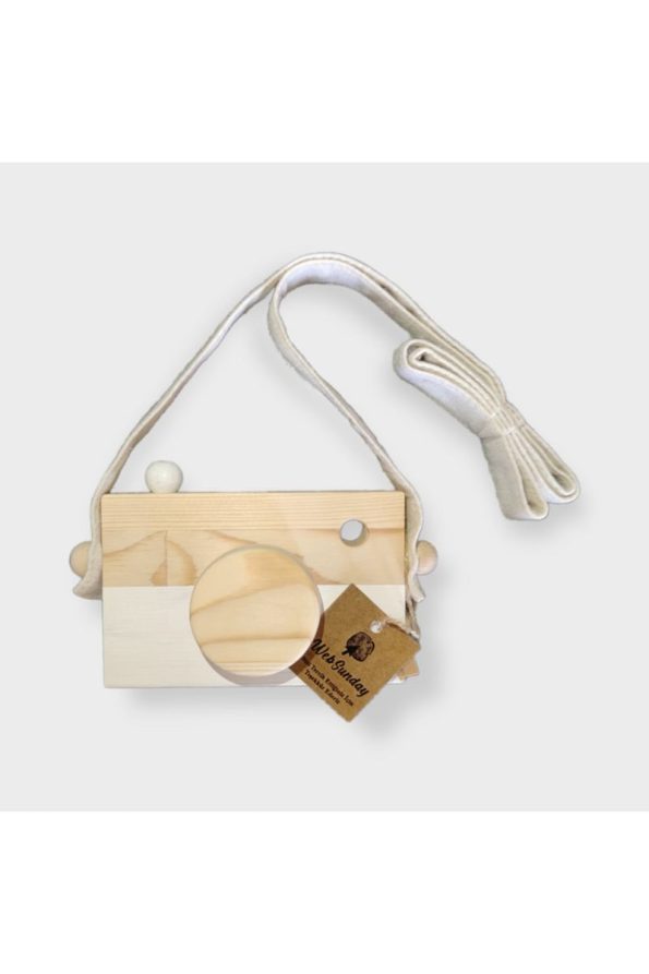 Websunday Wooden Waldorf Camera Toy for Kids
