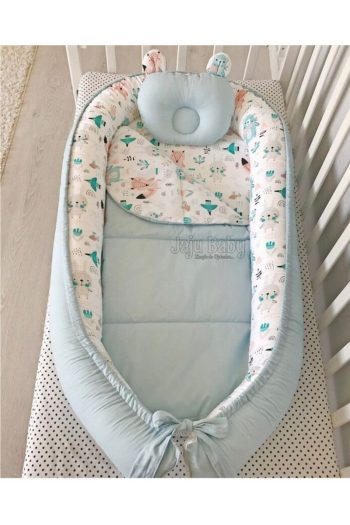 Jaju Baby Nest Cute Animals Design Luxury Orthopedic Side Bed