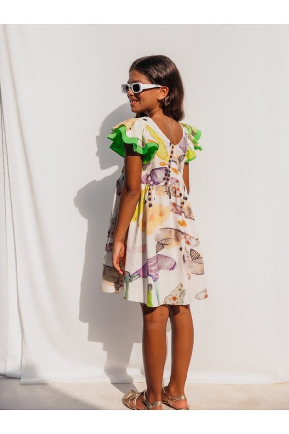 SheShe Girls' Dress - Butterfly