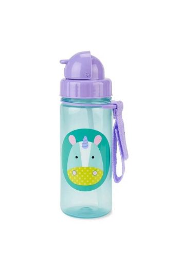 Skip Hop Zoo Unicorn Water Bottle with Straw