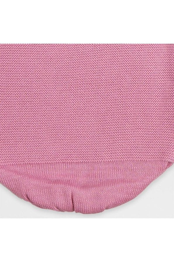 Minora Knitted Rabbit Pattern 2-Piece Cocoon Sleep Set Pink