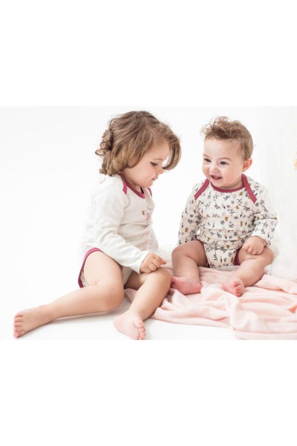 Miny Center Long Sleeve Bodysuit for Baby Girls