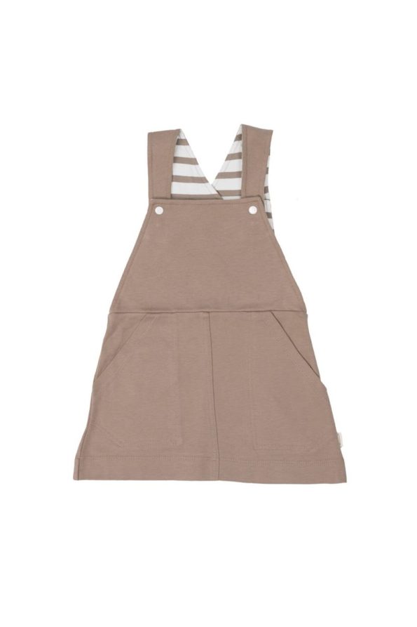 PHOCA Organic Girls' Dungaree Dress