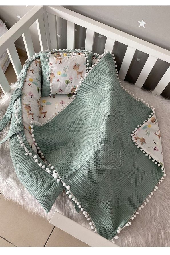 Jaju Baby 3-Piece Babynest Set with Deer Design