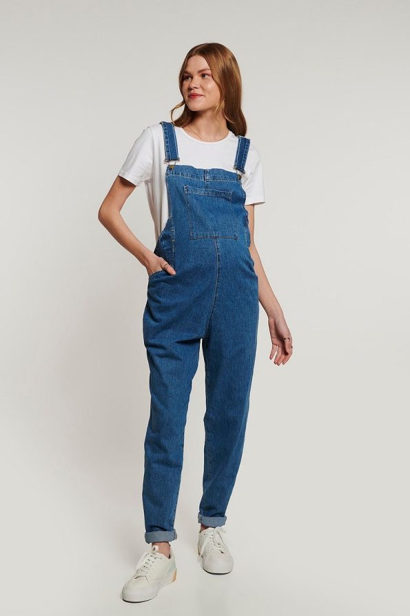 Lyn Mama Johana Maternity Denim Overalls