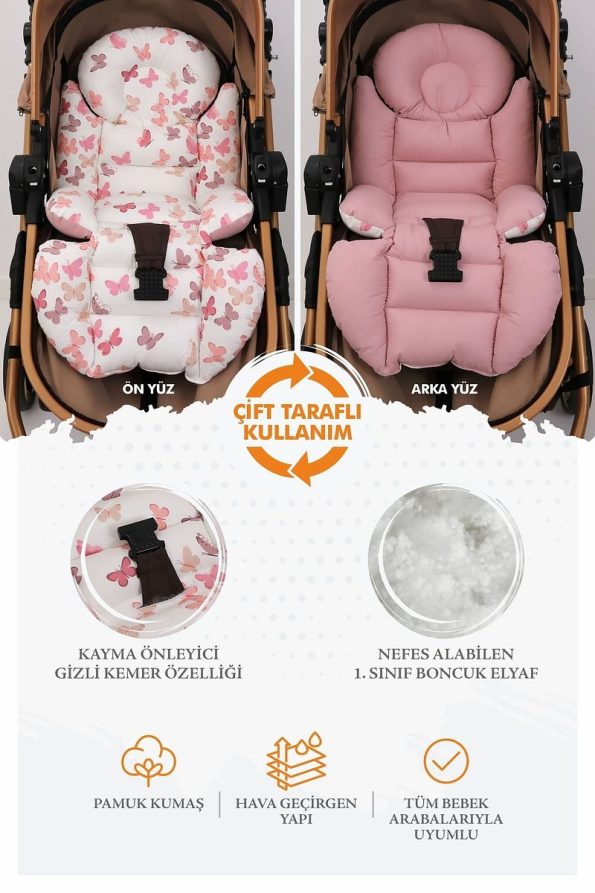 Umaybebek Orthopedic Baby Stroller Cushion with Cotton Fabric