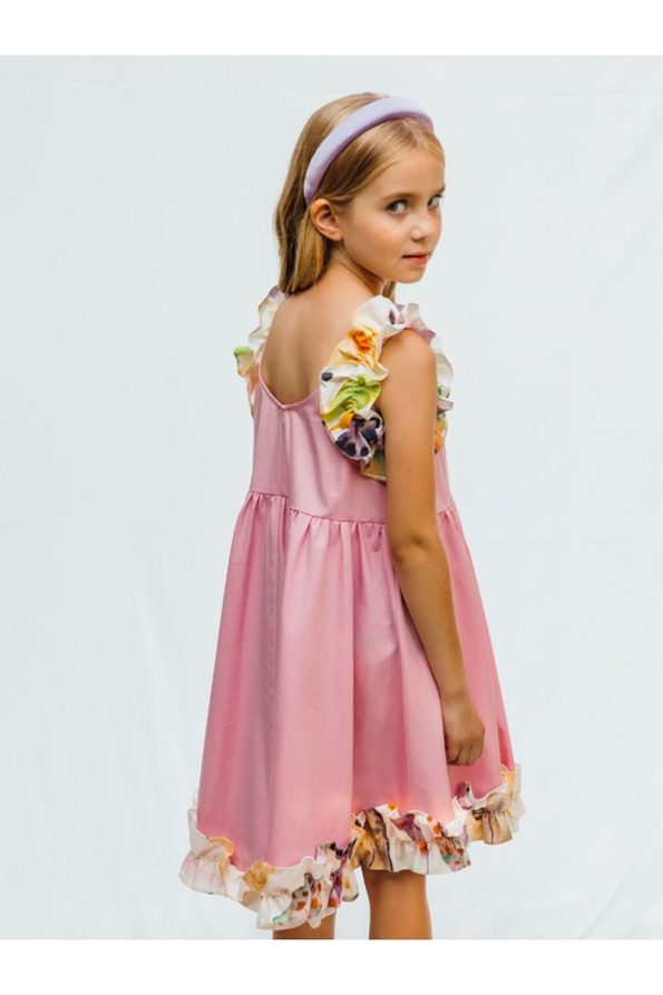 SheShe Girls' Dress - Powder