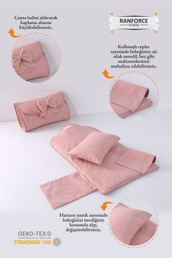 Umaybebek Portable Changing Mat - Pink
