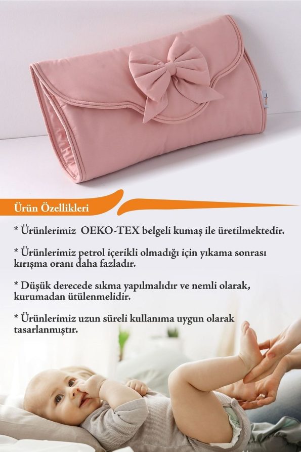 Umaybebek Portable Changing Mat - Pink