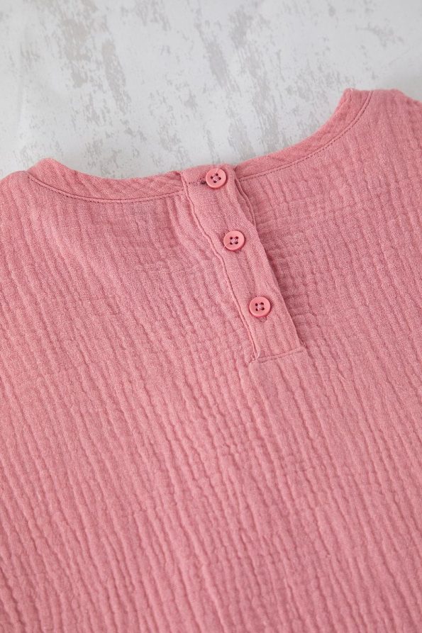 Trendyolmilla Kids Pink Ruffle Detail T-Shirt and Shorts Set