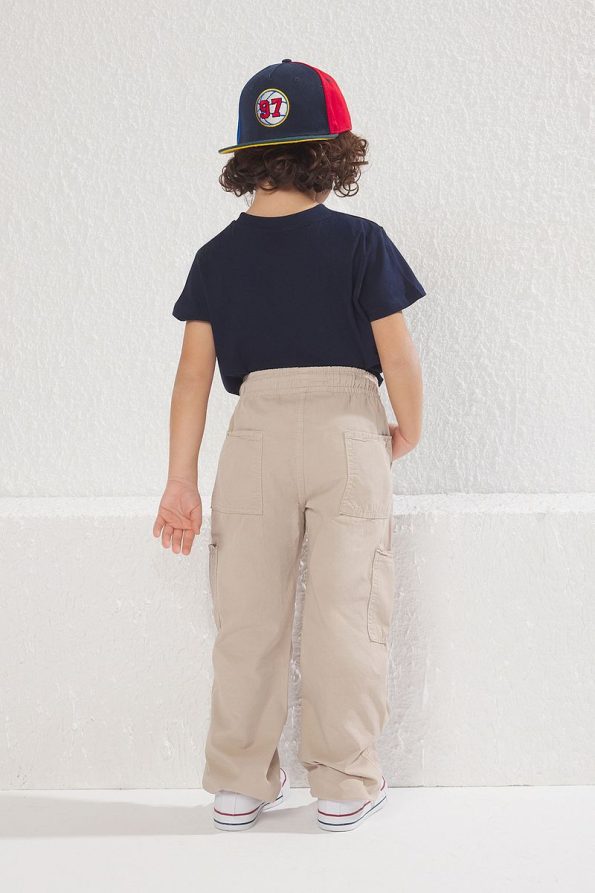 Trendyolmilla Kids Beige Boys' 100% Cotton Pocket Detail Denim Pants