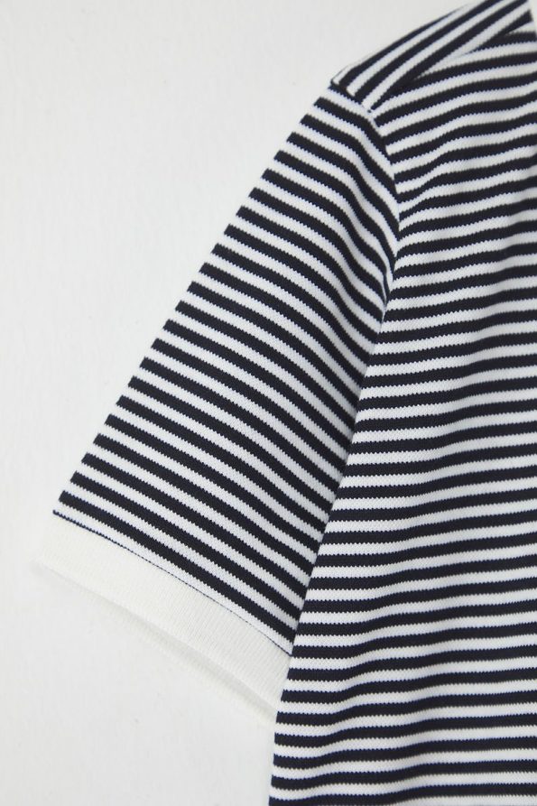 Trendyolmilla Kids Black Striped Short Sleeve Polo T-Shirt
