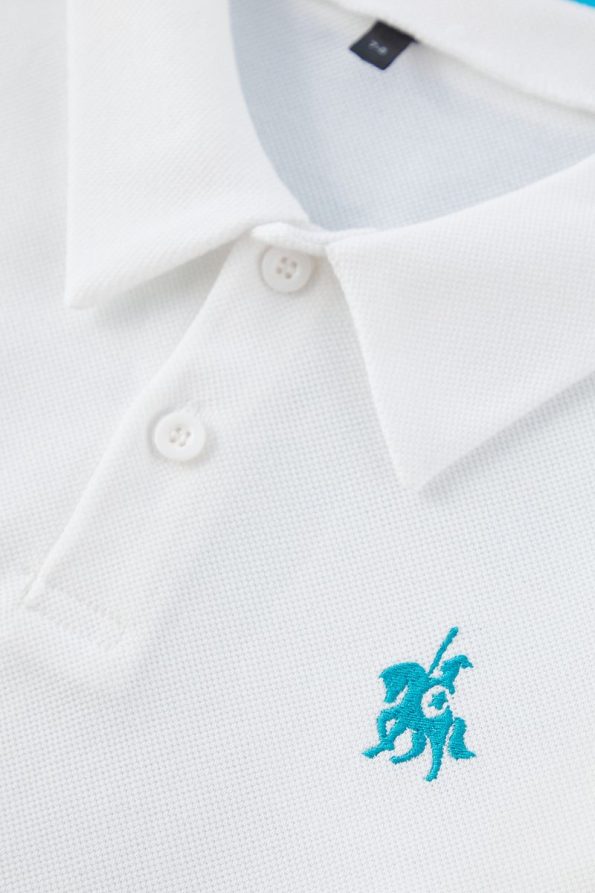 Trendyolmilla Kids Cream Boys' 100% Cotton Embroidered Polo Collar Short Sleeve T-Shirt