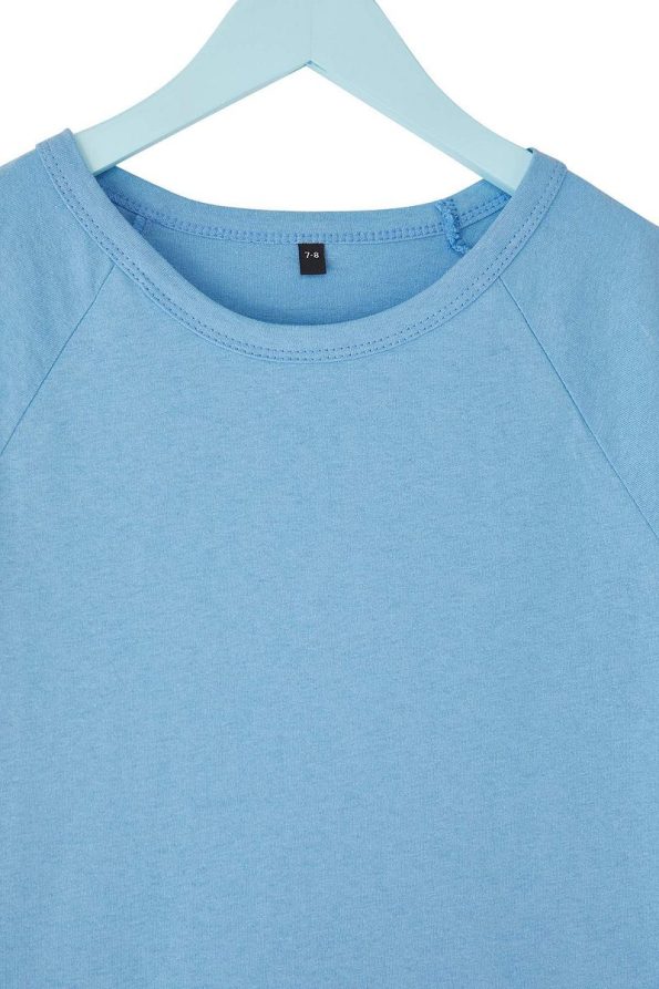 Trendyolmilla Kids Cream-Blue 2-Piece Boys' 100% Cotton Color Block Short Sleeve T-Shirt