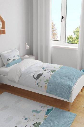 Evpanya Dinosaur Era Single Bedding Set for Kids