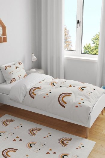 Evpanya Rainbow Pattern Single Bed Set for Kids