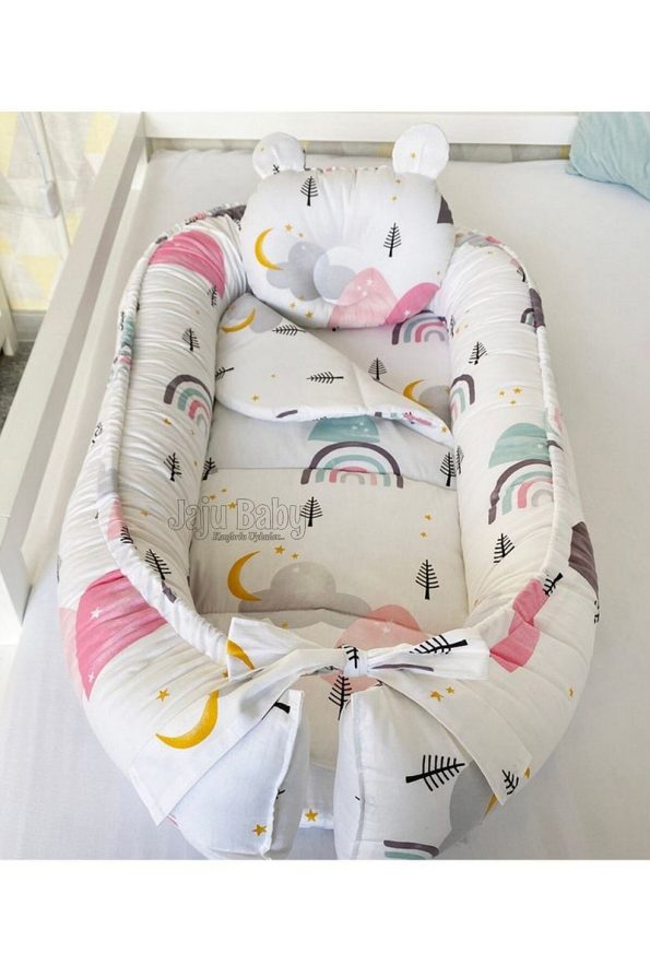 Jaju Baby Nest Rainbow Design Luxury Baby Nest