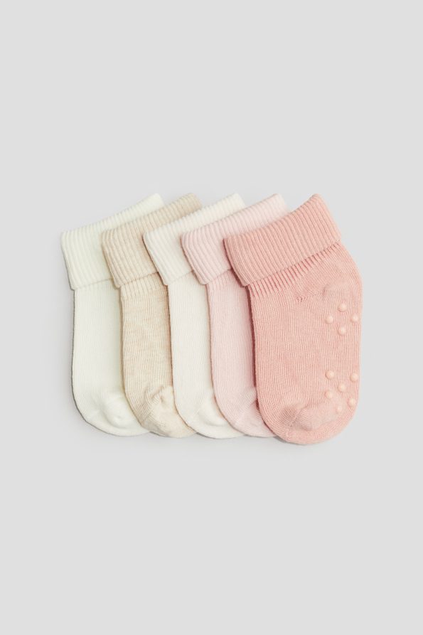 Set of 5 Non-Slip Protective Socks