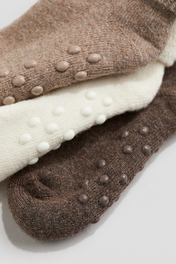 5-Pack Non-Slip Towel Socks
