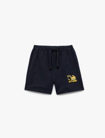 Boys' Printed Cotton Drawstring Shorts