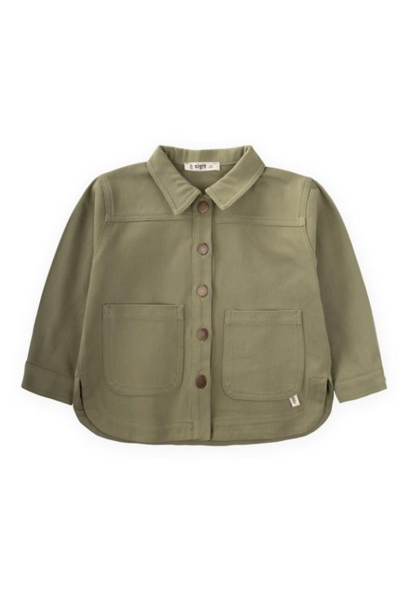 Gabardine Jacket 2-7 Years Olive