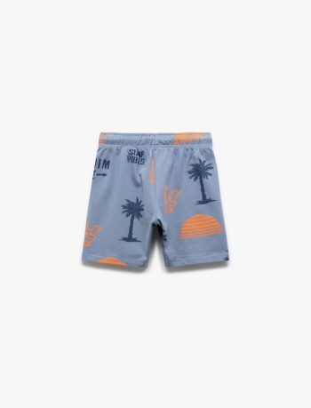 Boys' Cotton Drawstring Pocket Detail Basic Shorts