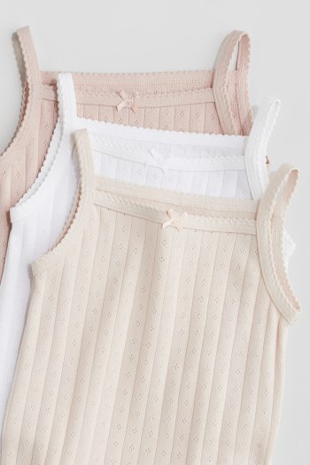 Set of 3 Sleeveless Bodysuits