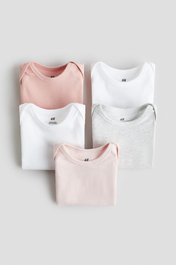 5-Pack Cotton Bodysuits
