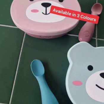 TumTum Silicone Training Cup / Vacuum Bowl / Betsy Bear Spoon and Fork Set